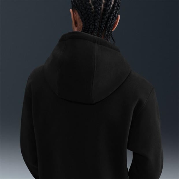 Black/Gold - Nike - Men's Club Pull Over Graphic Hoodie