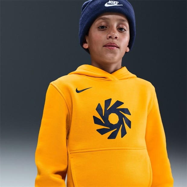 University Gold - Nike - Kids' Club Fleece Over the Head Hoodie