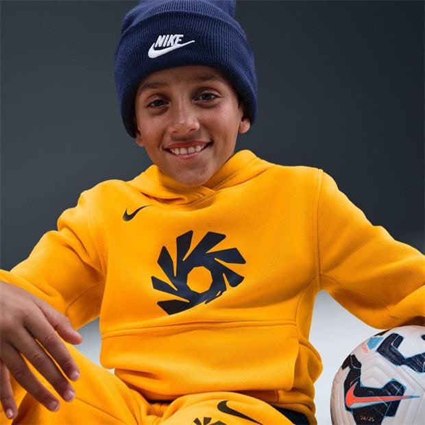 University Gold - Nike - Kids' Club Fleece Over the Head Hoodie