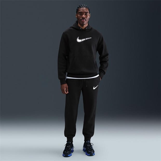 Black/Black/Bla - Nike - Men's Club Neo Varsity Over the Head Hoodie
