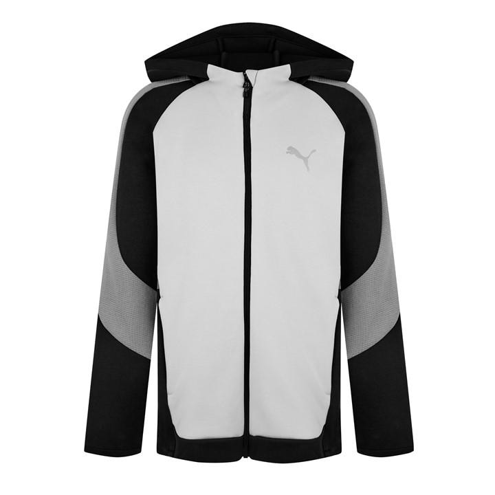 Puma  Kids Black ' Evostripe Full-Zip Hoodie in Size 7 - 8 Years, Sports Direct