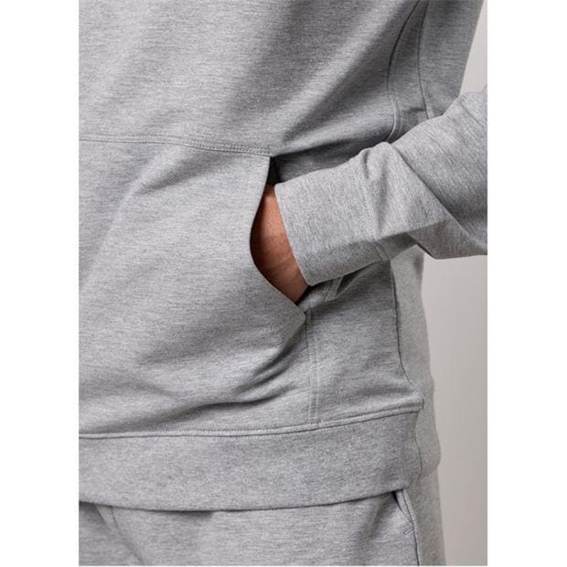 Grey Marl - Gym King - Gym King Victory Loopback Hood - Black