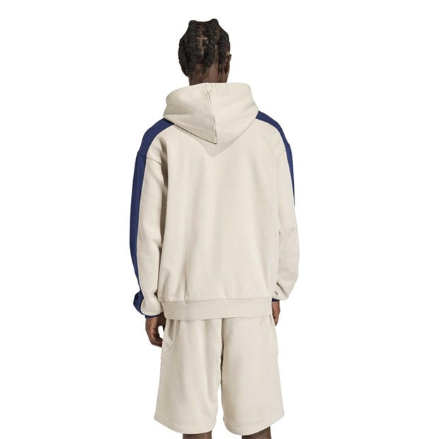 alumina/blue - adidas - Men's T3 Collegiate Over the Head Hoodie