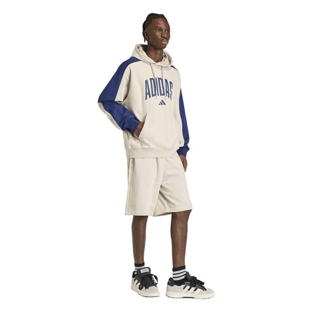 Alumina/Blue - adidas - Men's Collegiate Over the Head Hoodie