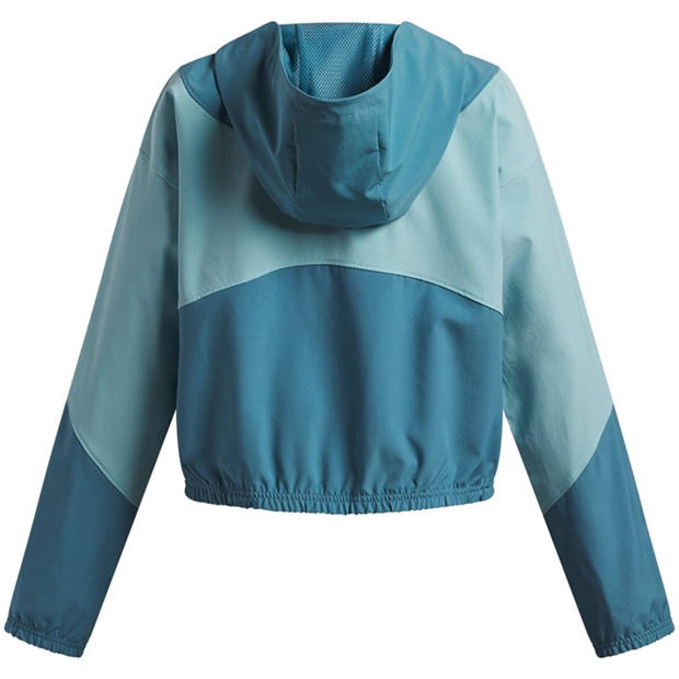 Blue/White - Under Armour - Kids' Woven Pull Over Hoodie