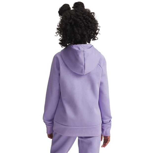 Purple - Under Armour - Kids' Rival Fleece Shimmer Hoodie