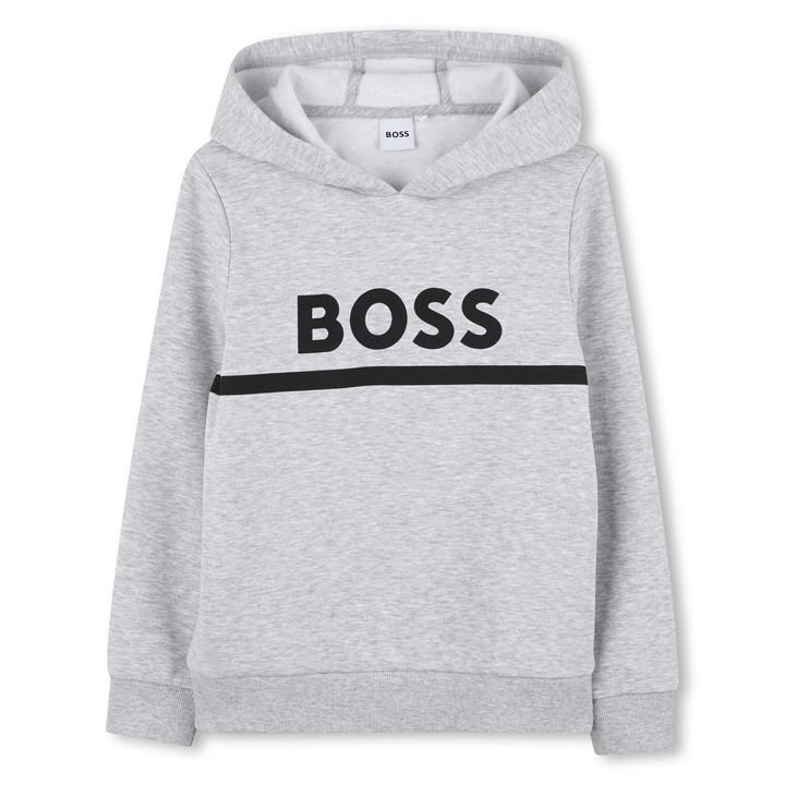 Boss Boys Grey Kids' Pull Over Hoodie in Size 14 - 16 Years, Sports Direct