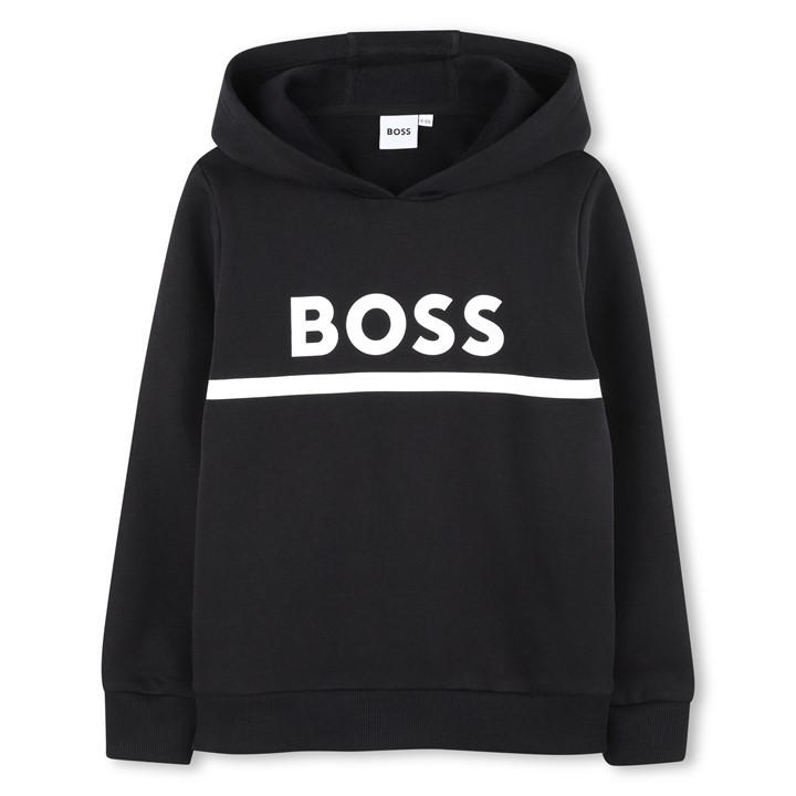 Boss Boys Black Kids' Pull Over Hoodie in Size 14 - 16 Years, Sports Direct