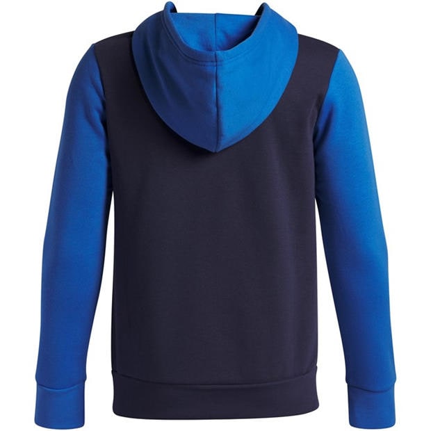 Blue - Under Armour - Kids' Rival Fleece Colour Block Graphic Hoodie