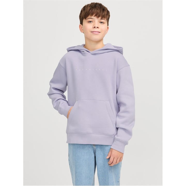 Jack And Jones Boys Purple Star Hoodie in Size 14 Years, Sports Direct