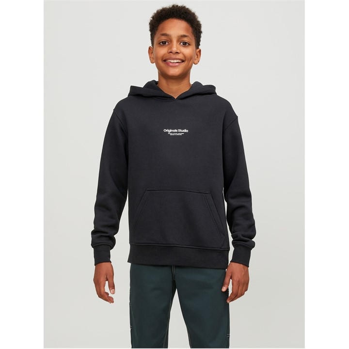 Jack And Jones Boys Black Vester Hoodie in Size 7 - 8 Years, Sports Direct