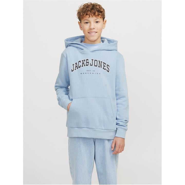 Jack And Jones Boys Blue Varsity Hoodie in Size 14 - 16 Years, Sports Direct
