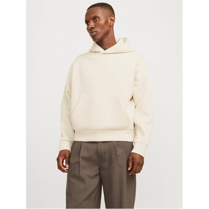 Jack And Jones Men's Beige Kinetic Hoodie in Size L, Sports Direct
