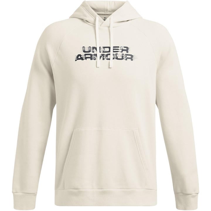 Under Armour Men's White Rival Fleece Hoodie in Size 2XL, Sports Direct