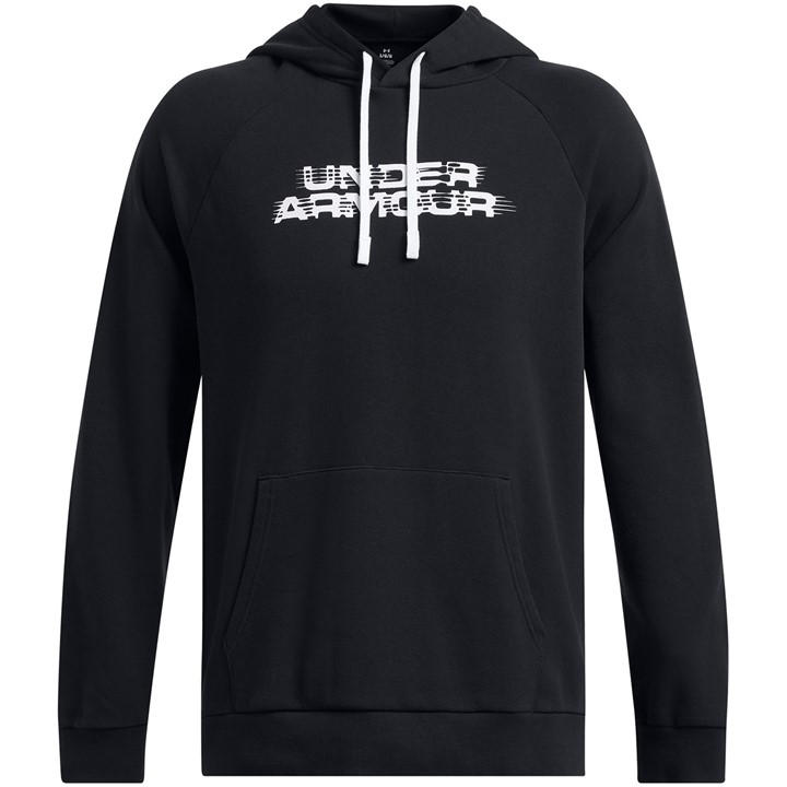 Under Armour Men's Black Rival Fleece Hoodie in Size 2XL, Sports Direct