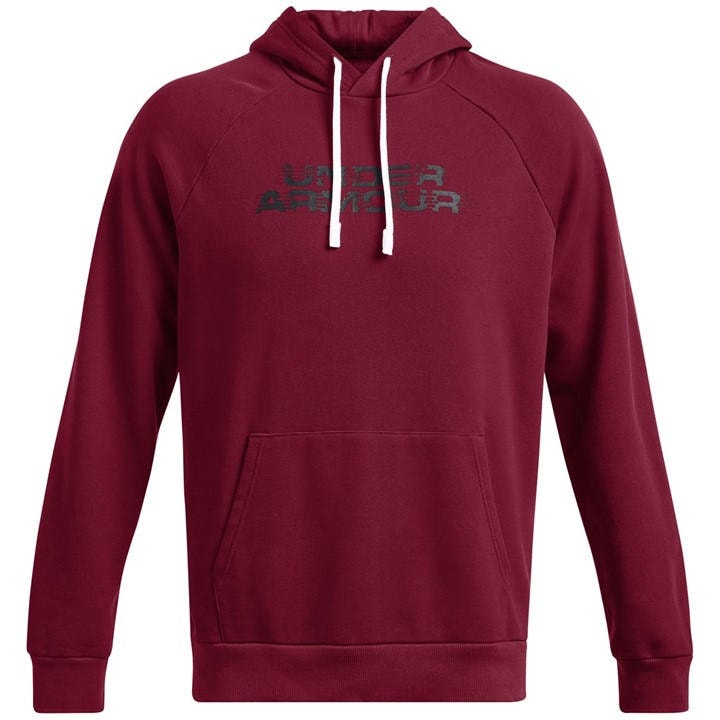 Under Armour Men's Red Rival Fleece Hoodie in Size 2XL, Sports Direct