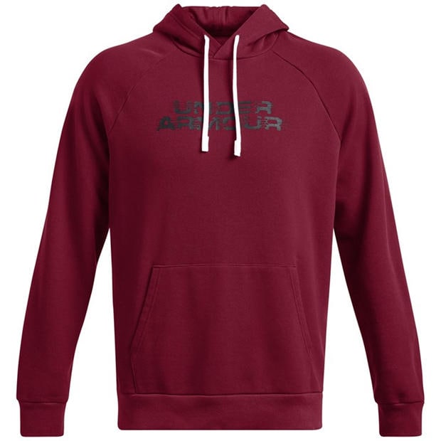 Red - Under Armour - Men's Rival Fleece Hoodie