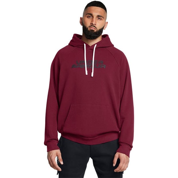 Red - Under Armour - Men's Rival Fleece Hoodie