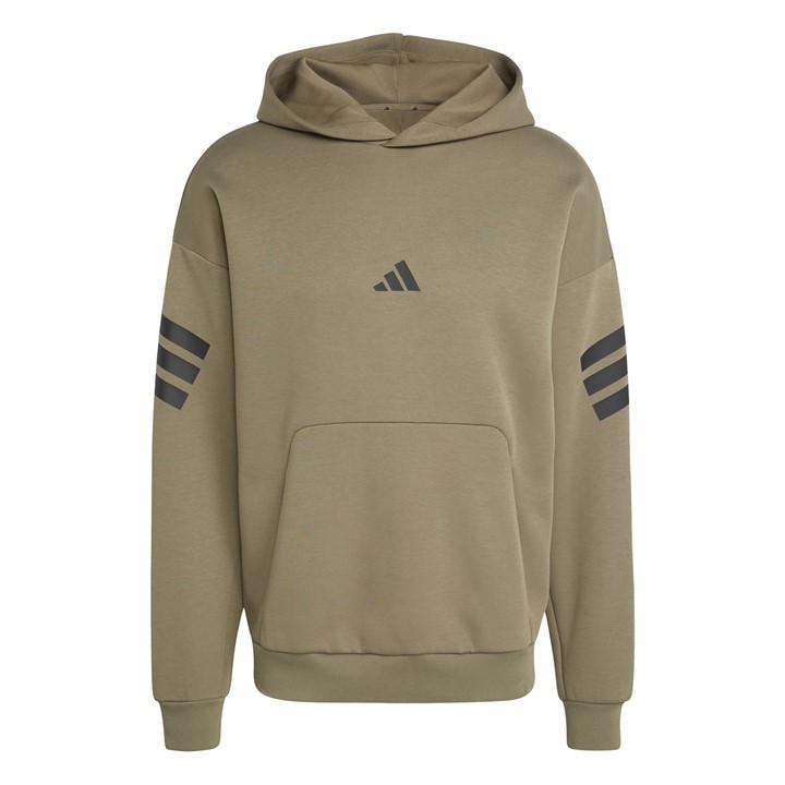 Adidas Men' Green Future Icons 3-Stripes Hoodie in Size S, Sports Direct