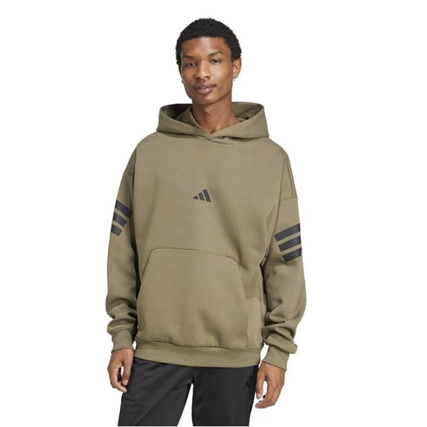 Олива Страта - adidas - Future Icons 3-Stripes Hoodie Mens