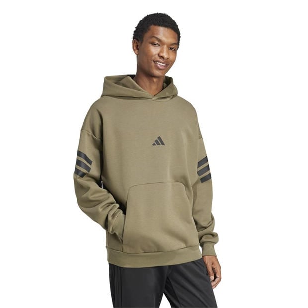 Олива Страта - adidas - Future Icons 3-Stripes Hoodie Mens