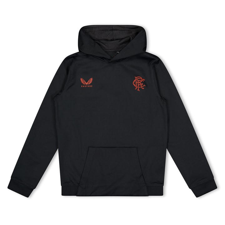 Castore  Kids Black ' Overhead Hoodie in Size 9 - 10 Years, Sports Direct