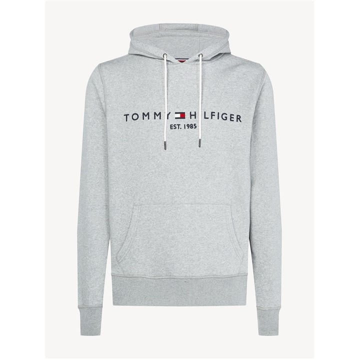 Tommy Hilfiger Men's Grey Logo Hoodie in Size L, Sports Direct