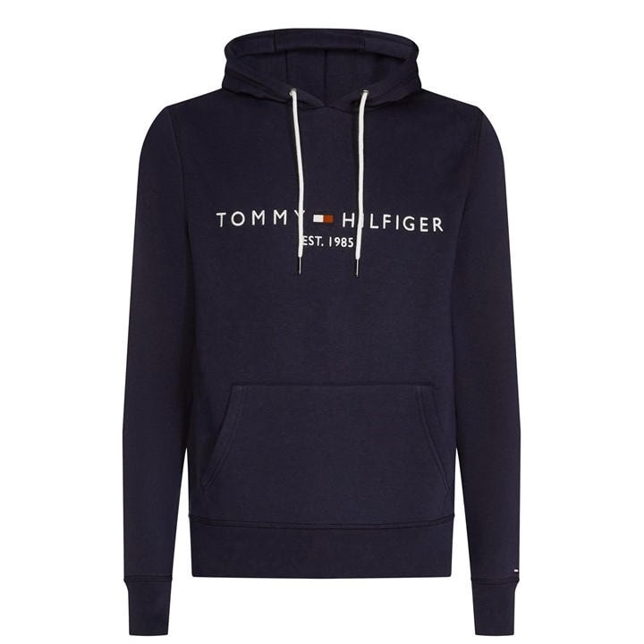 Tommy Hilfiger Men's Blue Logo Hoodie in Size M, Sports Direct