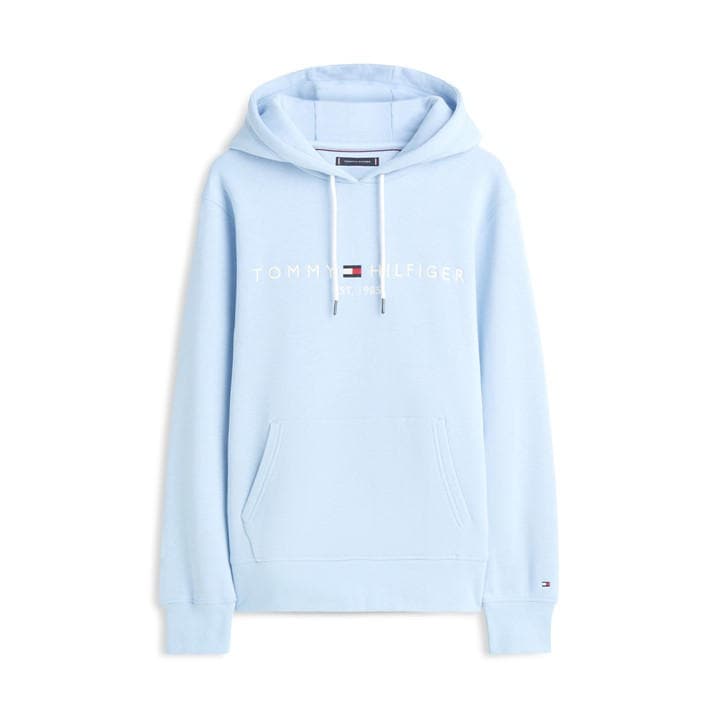 Tommy Hilfiger Men's Blue Logo Hoodie in Size L, Sports Direct