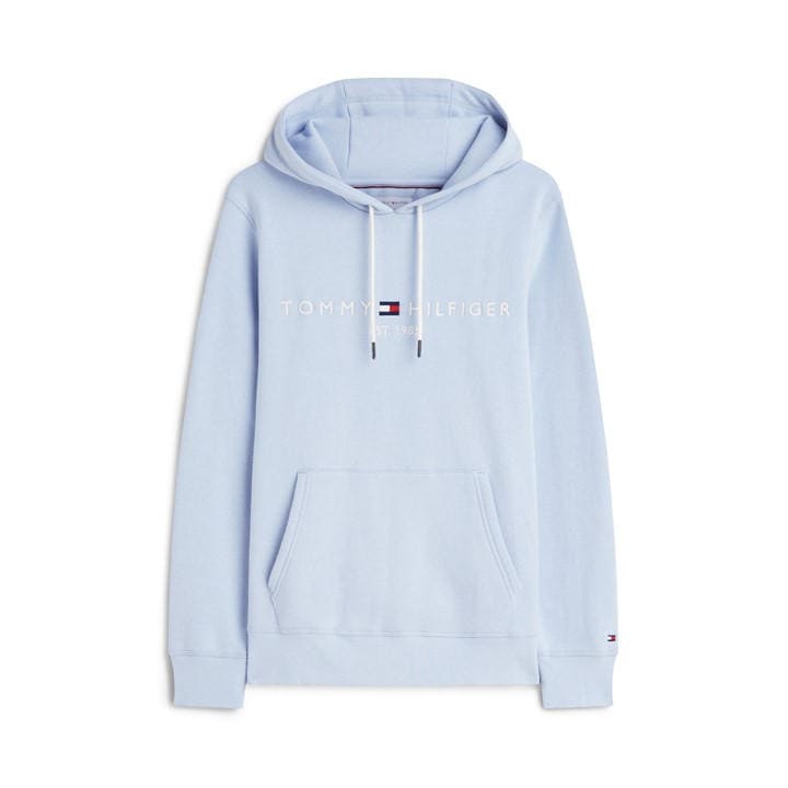 Tommy Hilfiger Logo Hoodie - Breezy Blue - L - Image 4