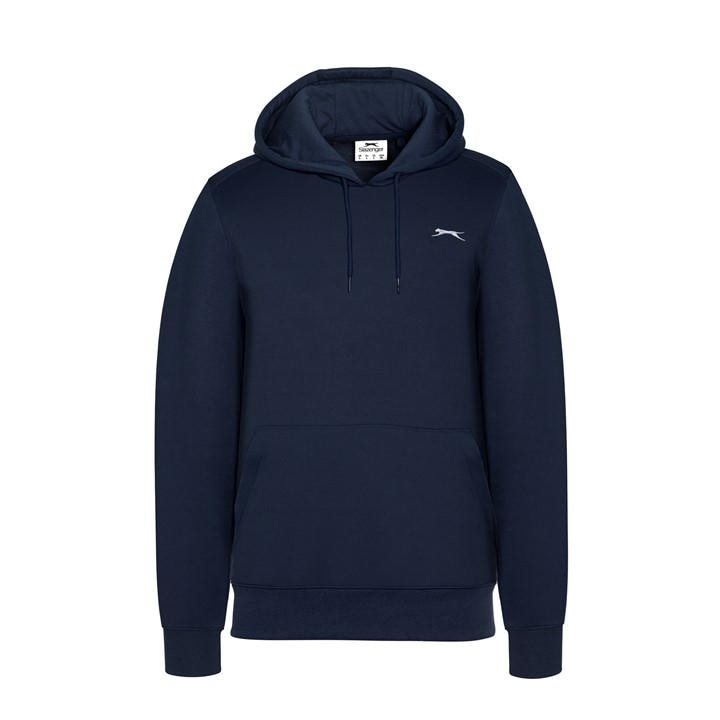 Slazenger Men's Blue Fleece Hoodie in Size XL, Sports Direct