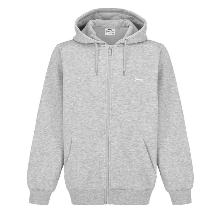 Slazenger Men's Grey Full Zip Hoodie in Size 4XL, Sports Direct