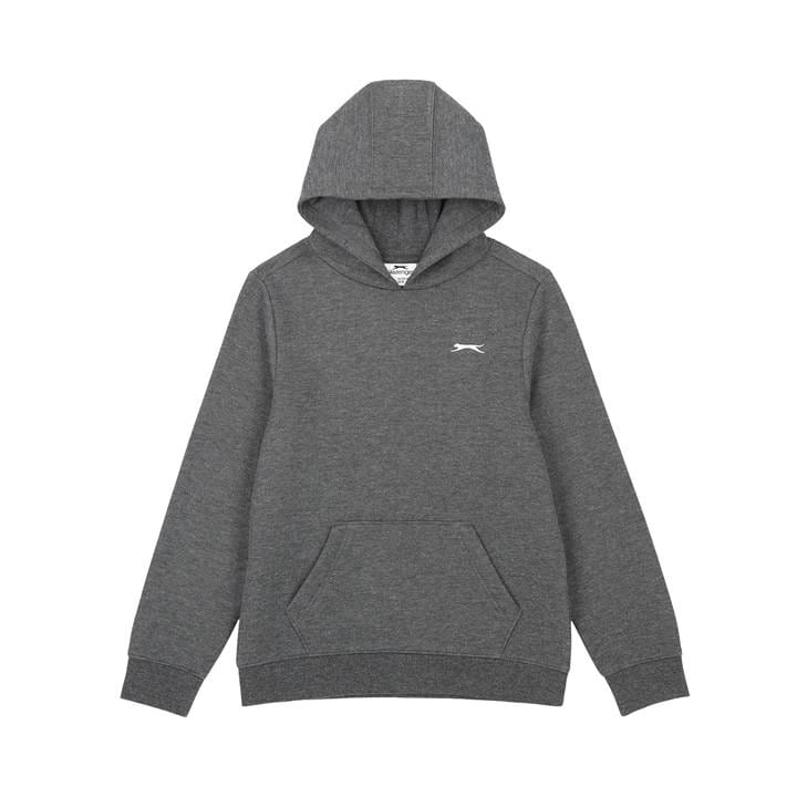 Slazenger Boys Grey Fleece Hoodie  in Size 13 - 14 Years, Sports Direct