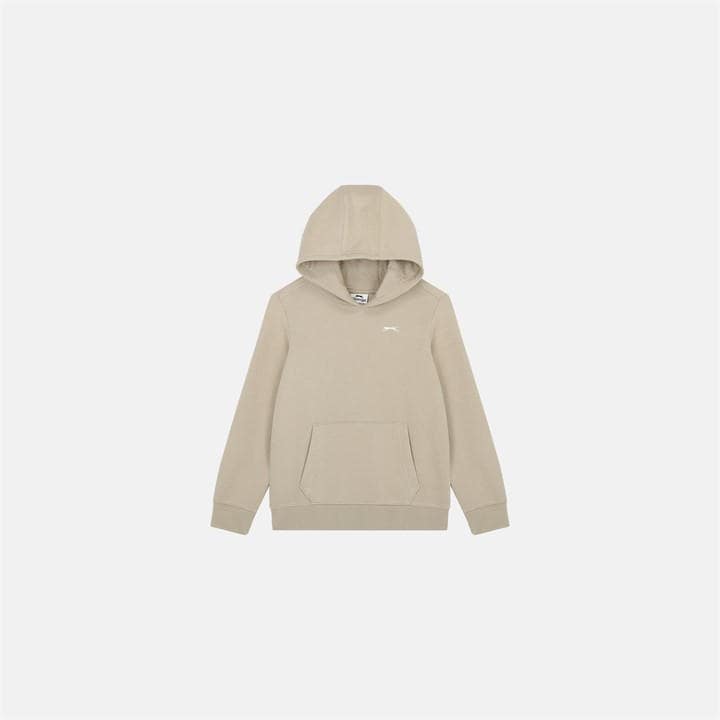 Slazenger Boys Beige Fleece Hoodie  in Size 13 Years, Sports Direct