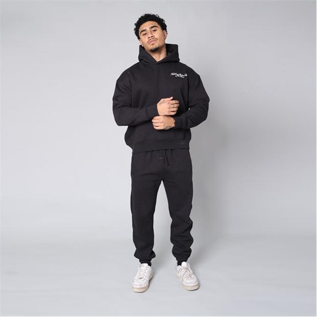 Black - Tela Cruz - Men's Studio Overhead Hoodie