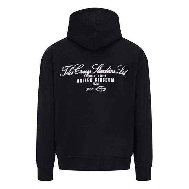 Black - Tela Cruz - Men's Studio Overhead Hoodie