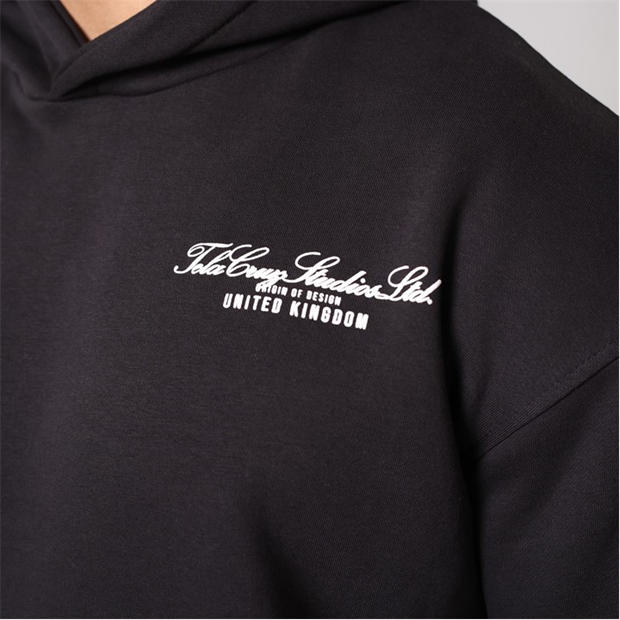 Black - Tela Cruz - Men's Studio Overhead Hoodie