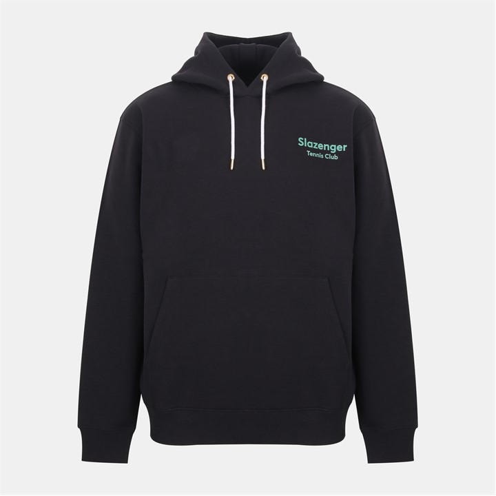 Slazenger Men's Black Slaz Tennis Club Hoodie in Size M, Sports Direct
