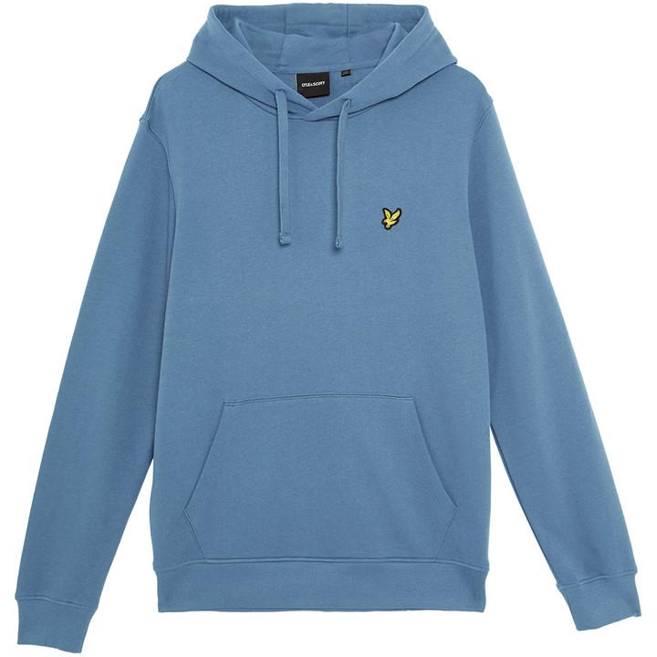 Lyle And Scott Men's Blue Basic Logo Hoodie in Size XL, Sports Direct