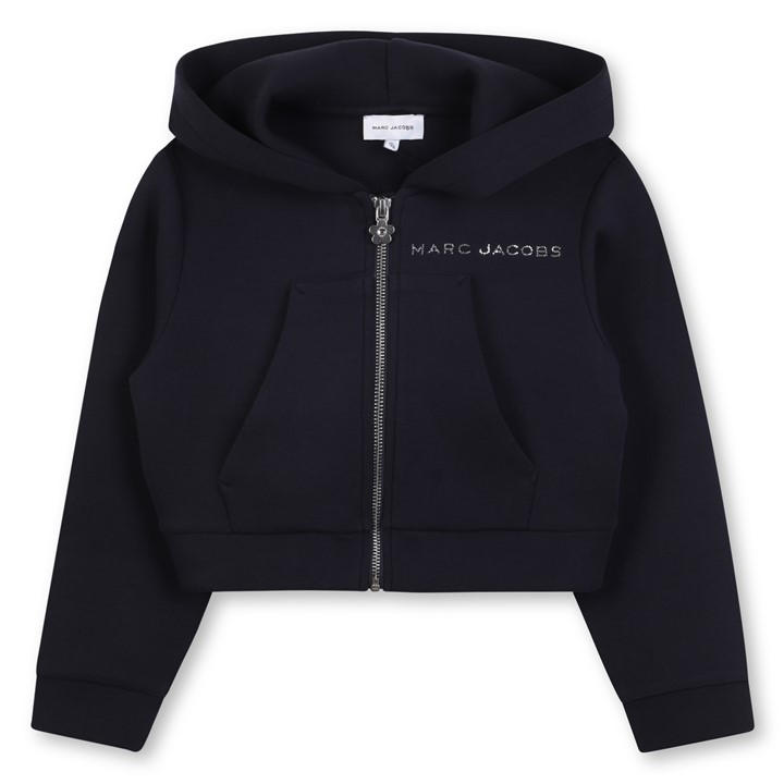 Marc Jacobs Girls Blue Kids' Zip Hoodie in Size 8 - 9 Years, Sports Direct