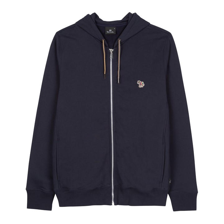 Ps Paul Smith Men's Blue Full-Zip Zebra Logo Hoodie in Size L, Sports Direct