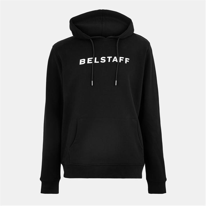 Belstaff Men' Black Pull Over Hoodie in Size S, Sports Direct