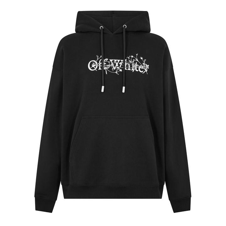 Off White Men's Black Bookish Pull Over Hoodie in Size XL, Sports Direct