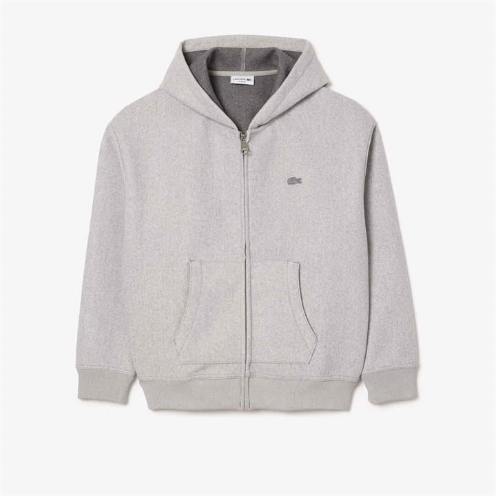 Lacoste Men's Grey Loose Fit Zip Hoodie in Size XL, Sports Direct