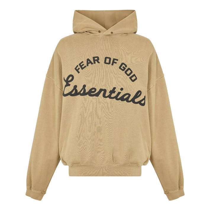Fear Of God Essentials Men' Beige Overhead Hoodie in Size S, Sports Direct