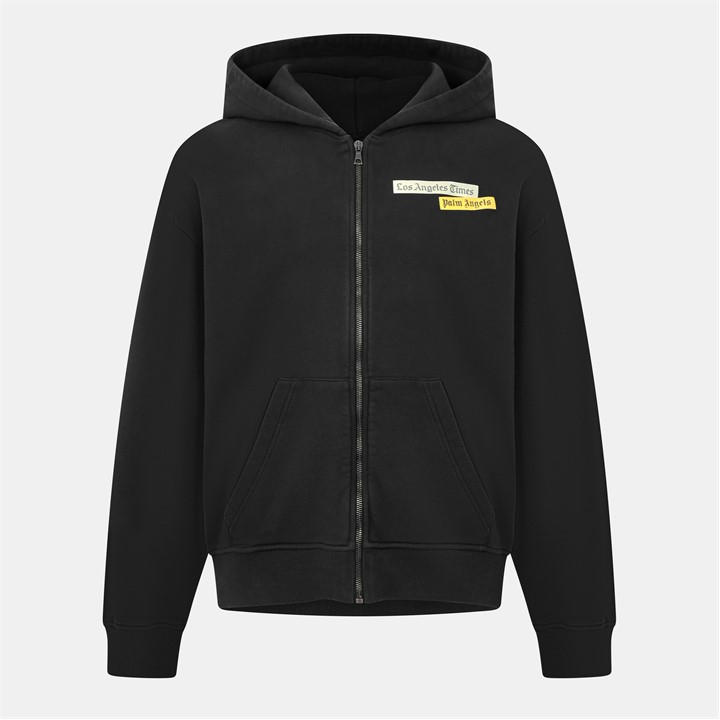Palm Angels Men's Black Full Zip Hoodie in Size XL, Sports Direct