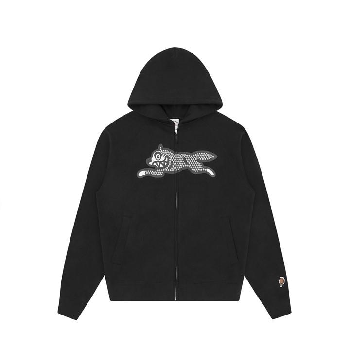 Icecream Men's Black Glitter Dog Hooded Zip Hoodie in Size M, Sports Direct