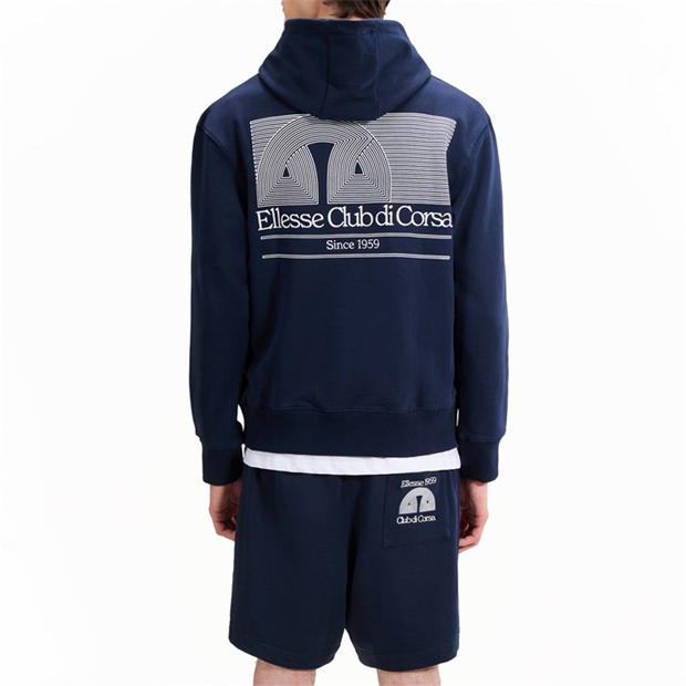 Navy - Ellesse - Men's Overhead Hoodie