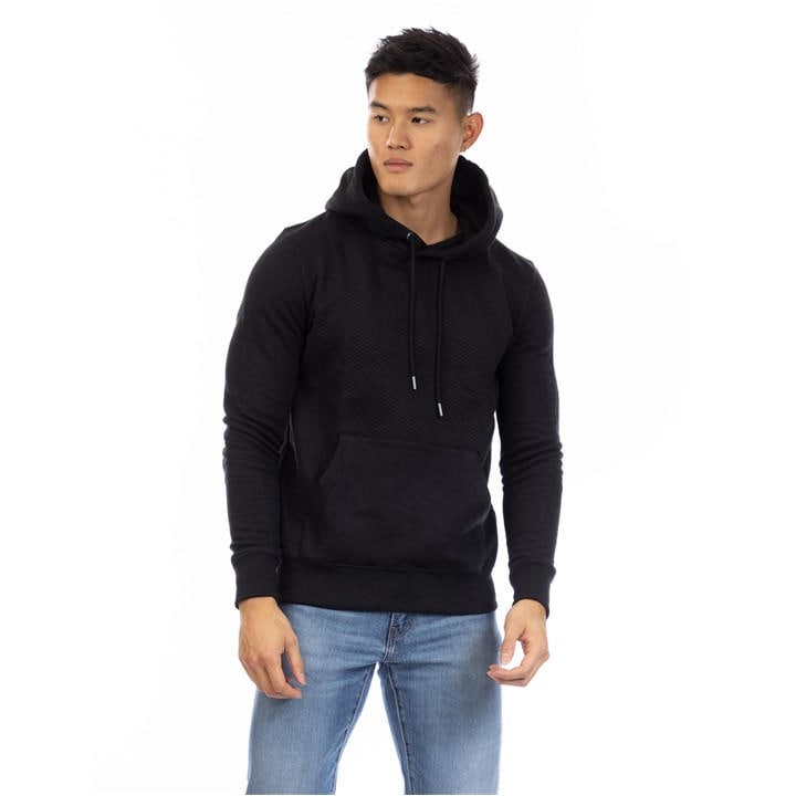 Peter Werth Men' Black West Hampshire Pull Over Hoodie in Size S, Sports Direct