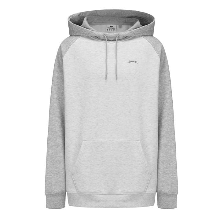 Slazenger Men's Grey Fleece Contrast Hoodie in Size 2XL, Sports Direct
